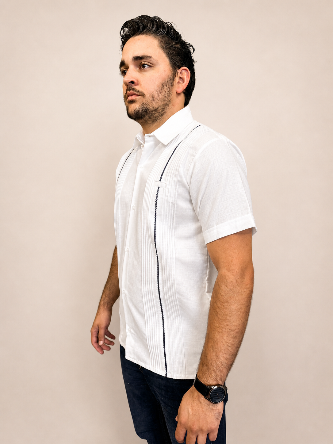 Guayabera Picueta blanca