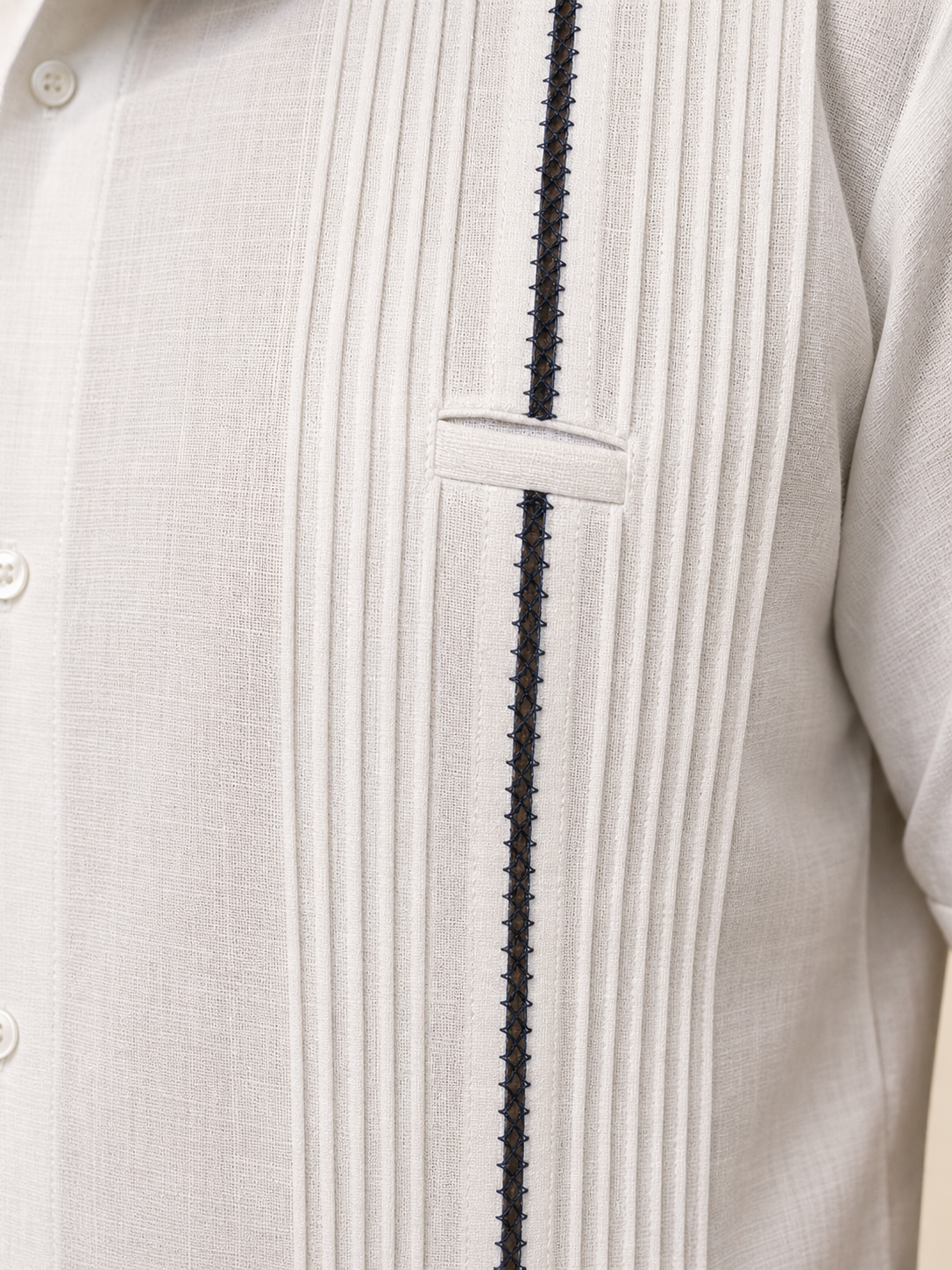 Guayabera Picueta blanca